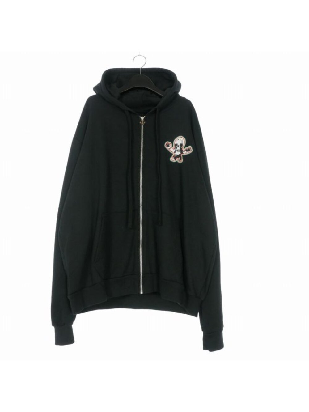 Chrome Hearts Foti Rainbow Scroll Zip Up Hoodie Black